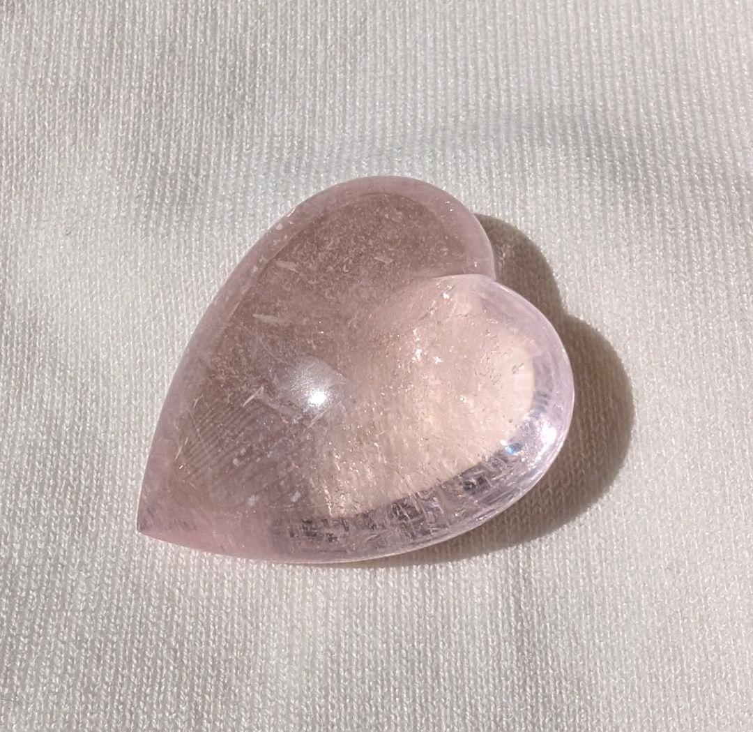 【超美品】イーダーオーバーシュタイン磨きのモルガナイト（ビッグハート）