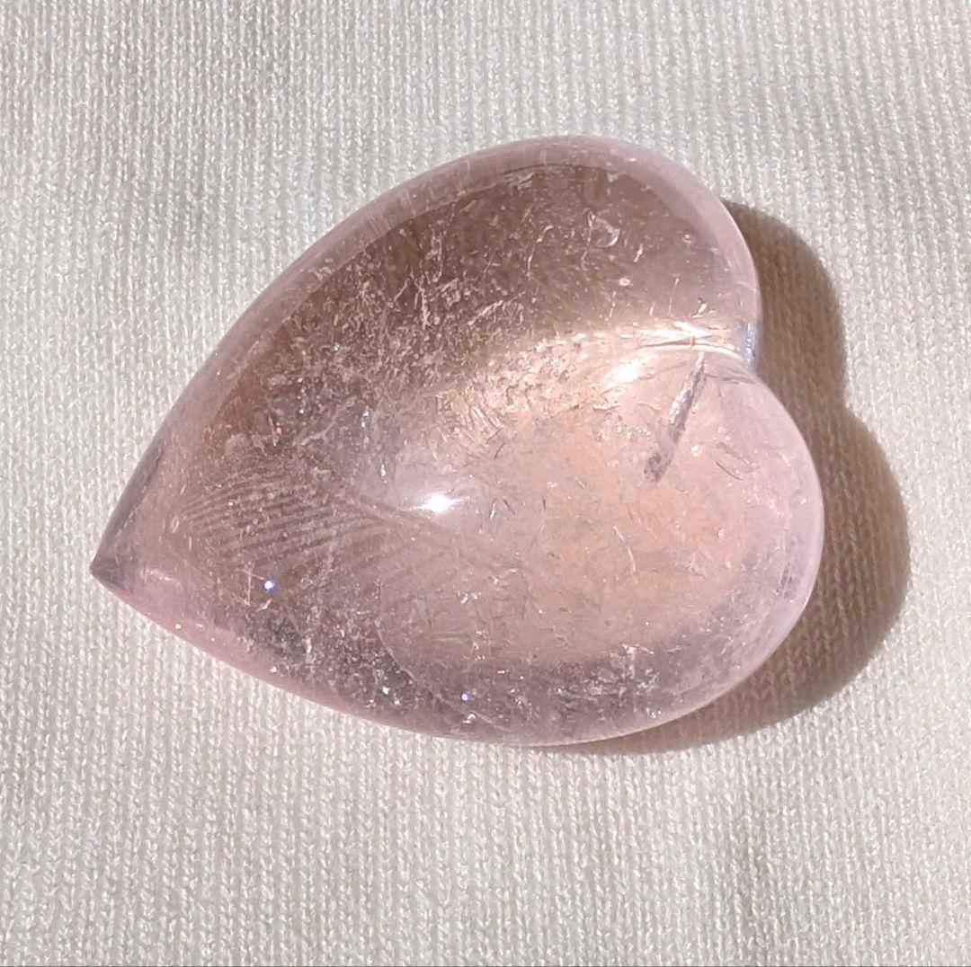 【超美品】イーダーオーバーシュタイン磨きのモルガナイト（ビッグハート）