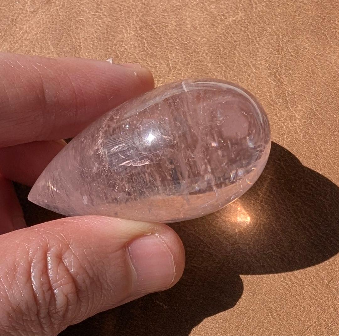 【超美品】イーダーオーバーシュタイン磨きのモルガナイト（ビッグハート）