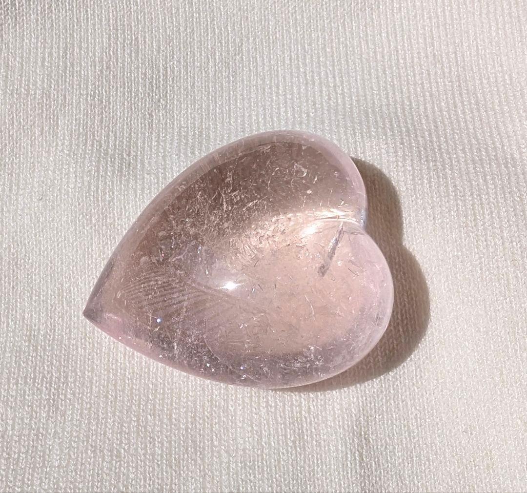 【超美品】イーダーオーバーシュタイン磨きのモルガナイト（ビッグハート）