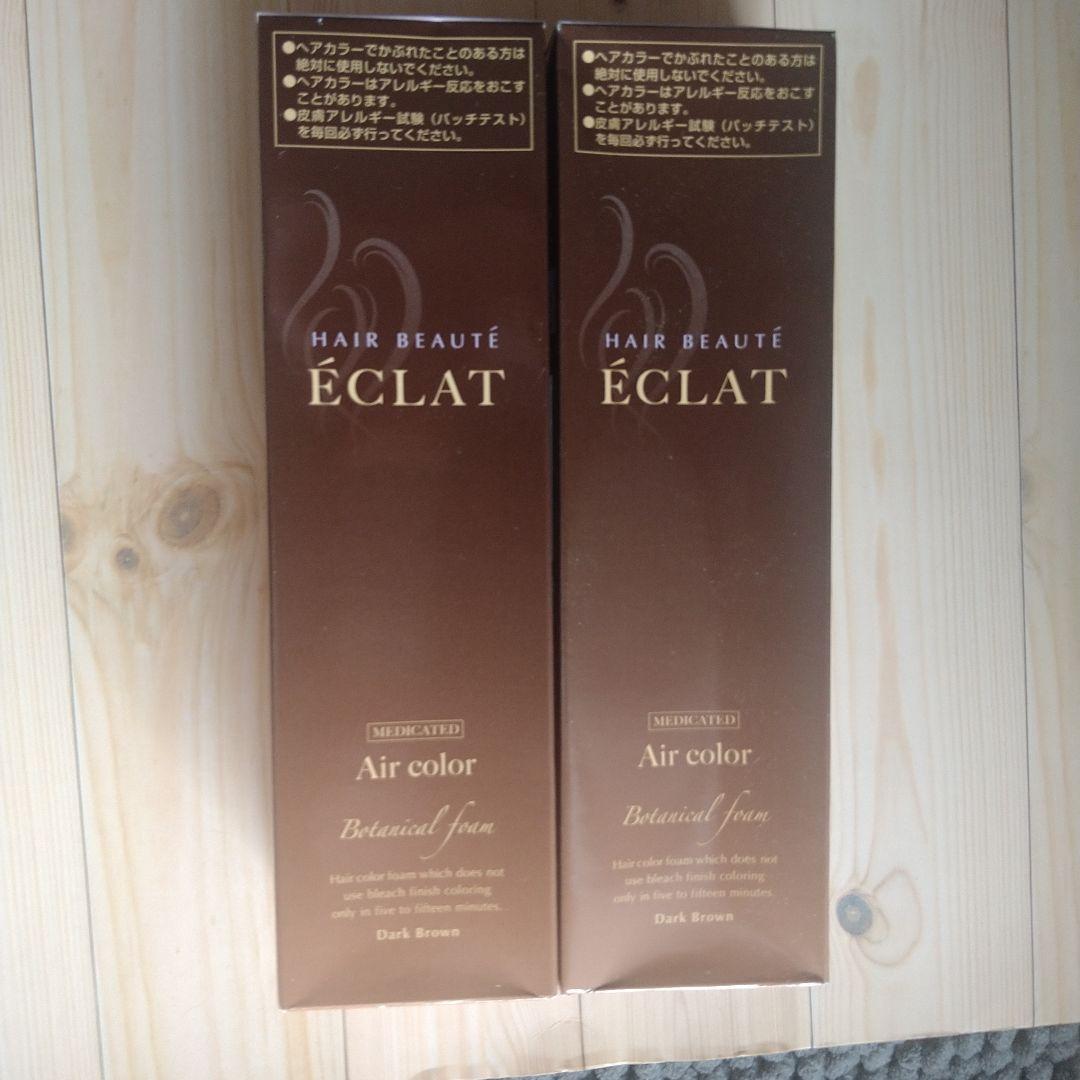 【新品未開封】エクラ ボタニカルエアカラーフォーム ダークブラウン 150g×2