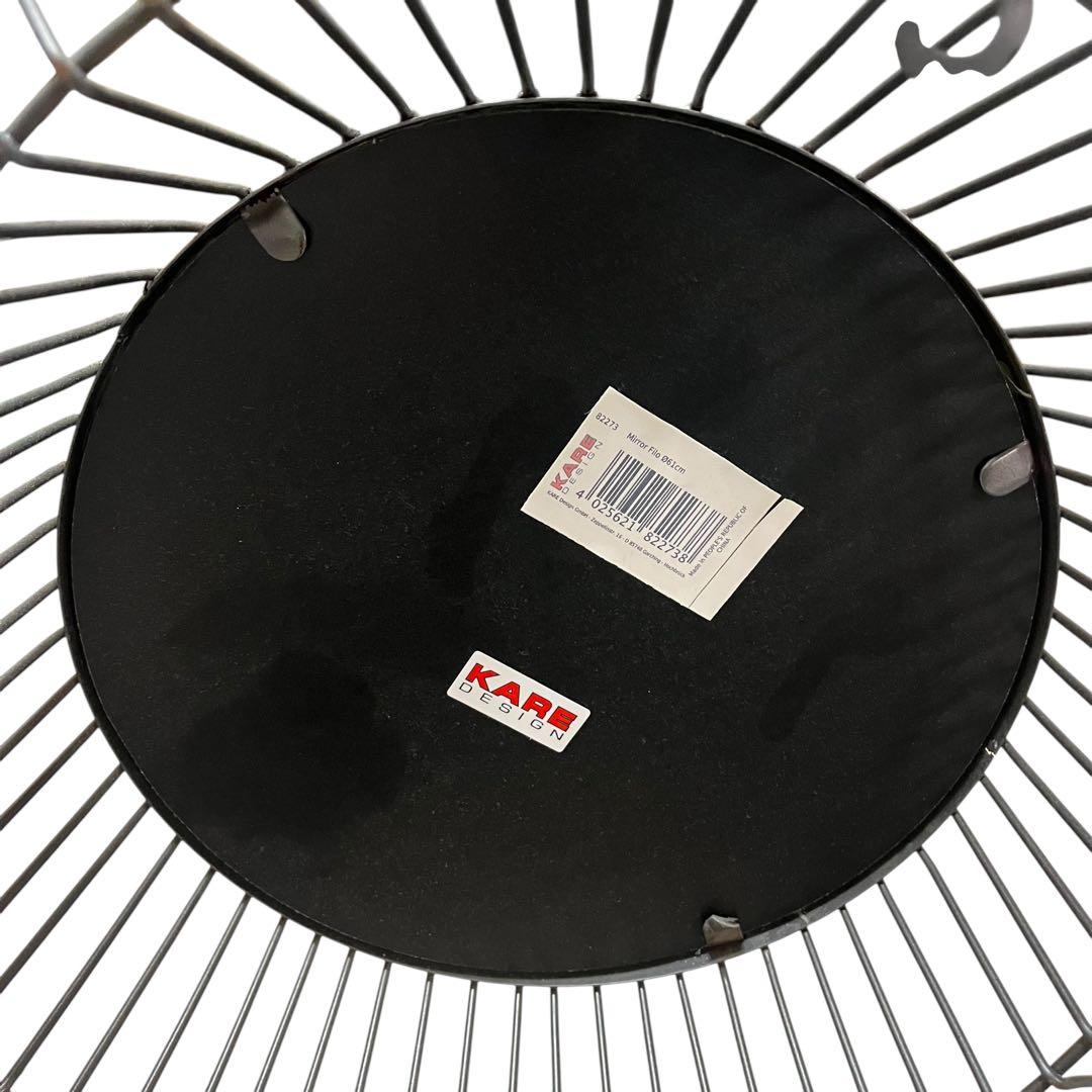 KARE DESIGN 壁掛けミラー ワイヤーフレーム 約60cm