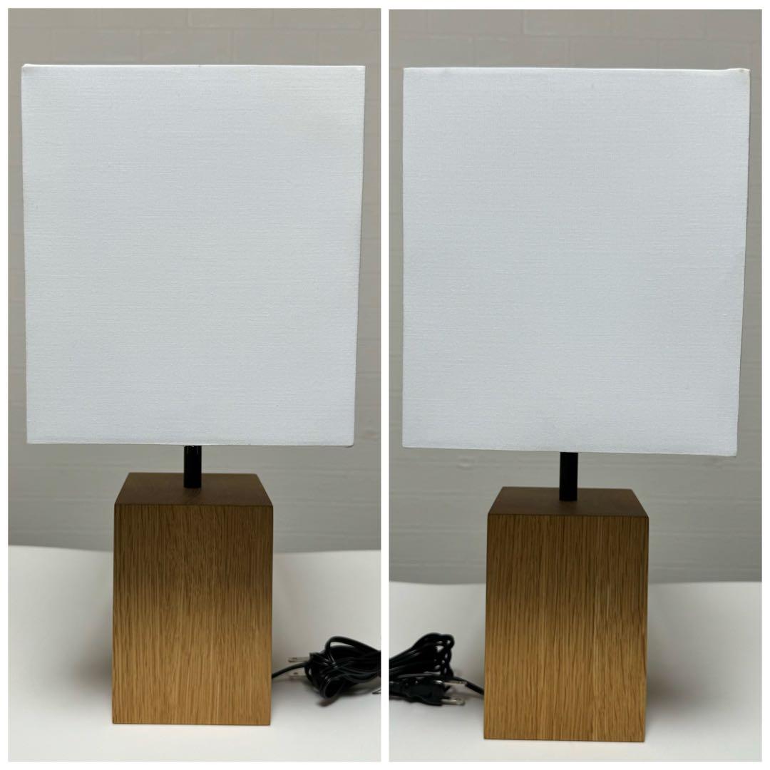 貴重】無印良品 MJ-SOSA スタンドライト用オーク材スタンド 四角