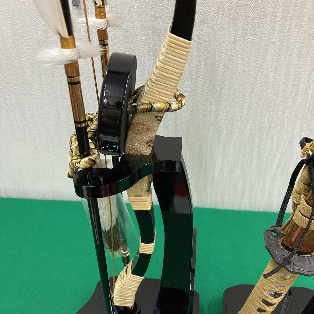 E20　五月人形　弓高さ65㎝位　五月人形弓太刀　五月刀　五月鎧兜飾り