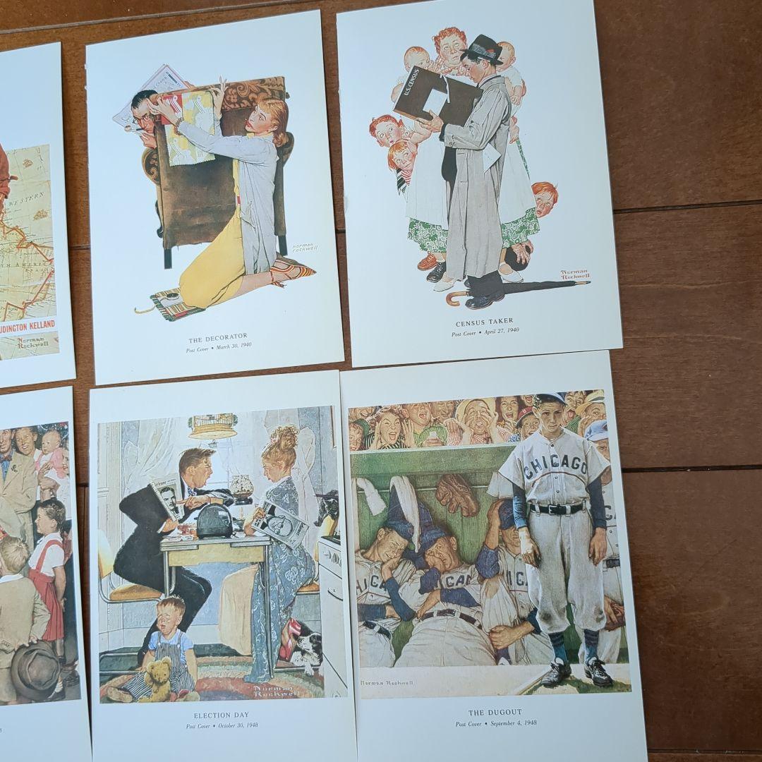 ノーマンロックウェル】 ポストカード10枚 レトロセット - メルカリ