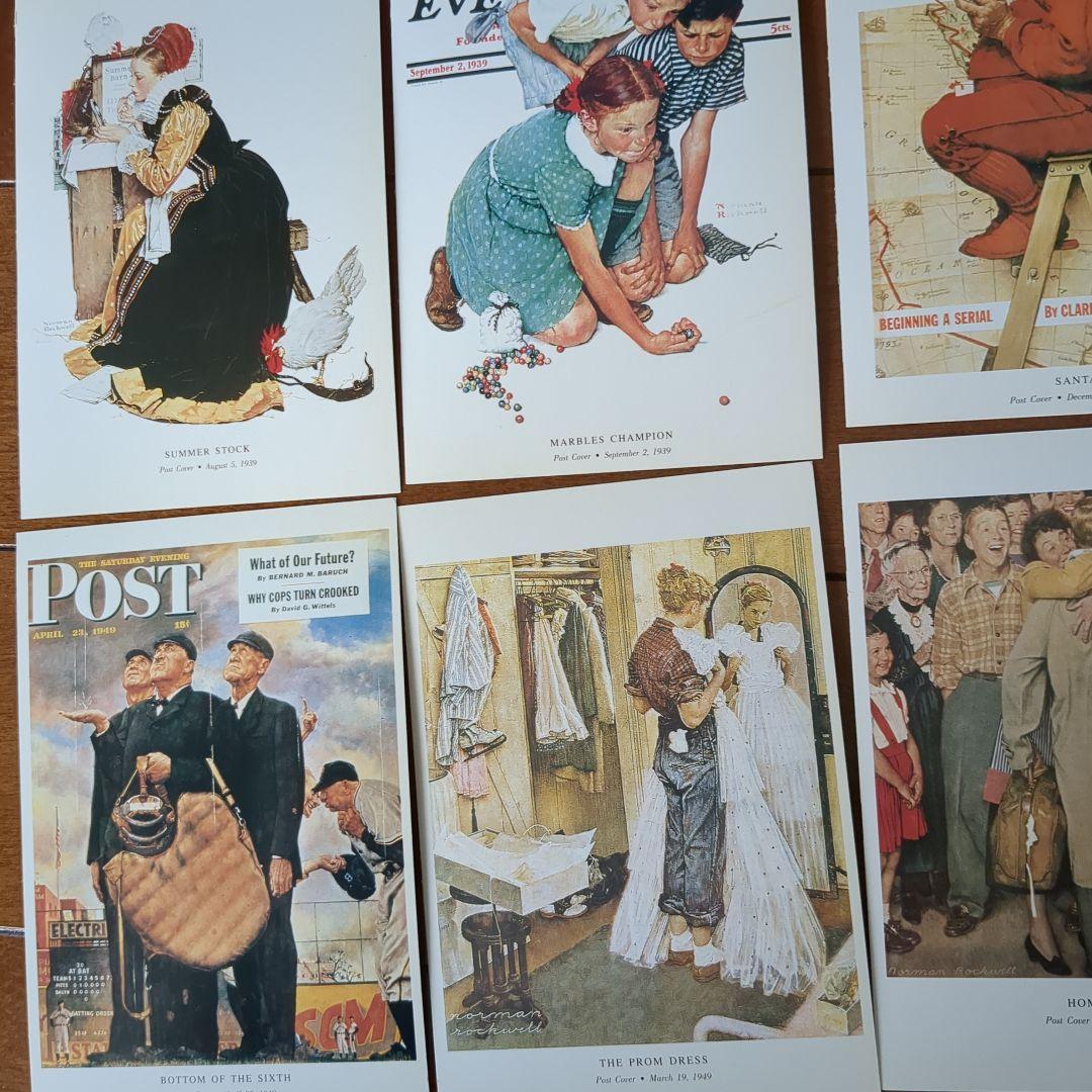ノーマンロックウェル】 ポストカード10枚 レトロセット - メルカリ