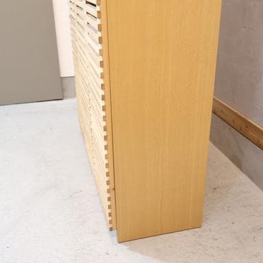 unico ウニコ LIJN レイン ニレ材 トールキャビネット 食器棚 収納