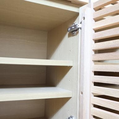 unico ウニコ LIJN レイン ニレ材 トールキャビネット 食器棚 収納