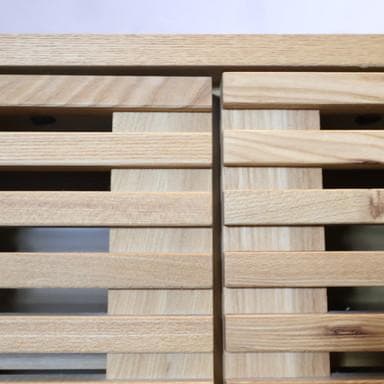 unico ウニコ LIJN レイン ニレ材 トールキャビネット 食器棚 収納