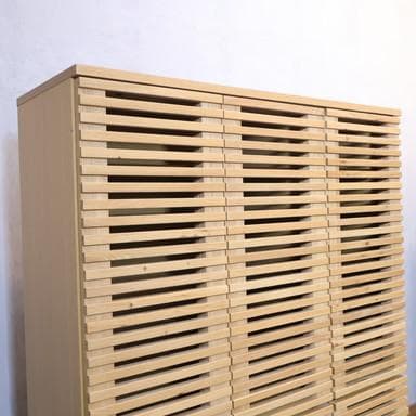 unico ウニコ LIJN レイン ニレ材 トールキャビネット 食器棚 収納