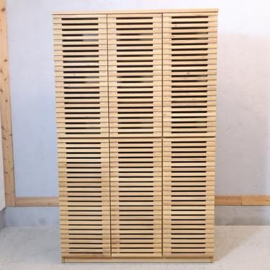 unico ウニコ LIJN レイン ニレ材 トールキャビネット 食器棚 収納