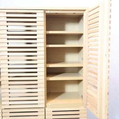 unico ウニコ LIJN レイン ニレ材 トールキャビネット 食器棚 収納