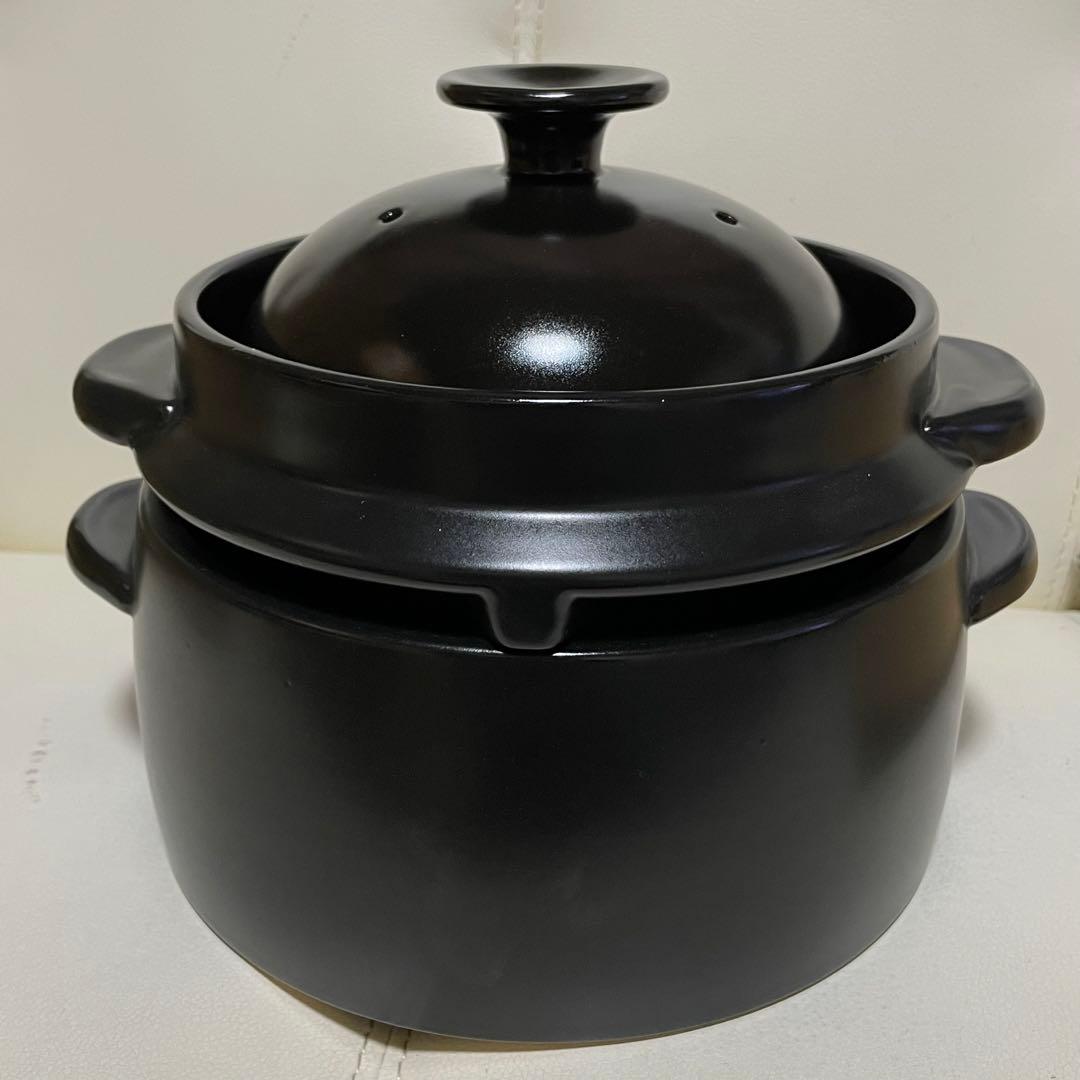 クリヤマ かまどご飯釜(大) WA-030 3合 説明書/料理集付