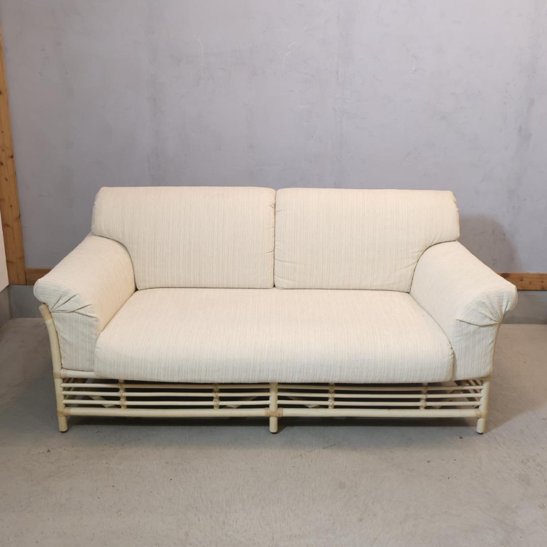 CASABLANCA カサブランカ ラタン 2人掛けソファ 2シーターソファ