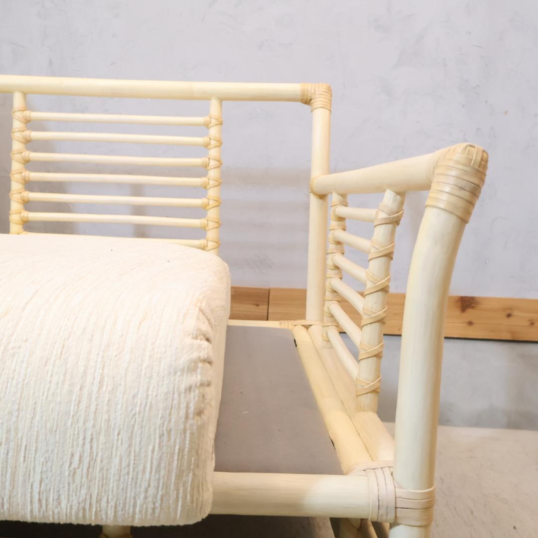 CASABLANCA カサブランカ ラタン 2人掛けソファ 2シーターソファ