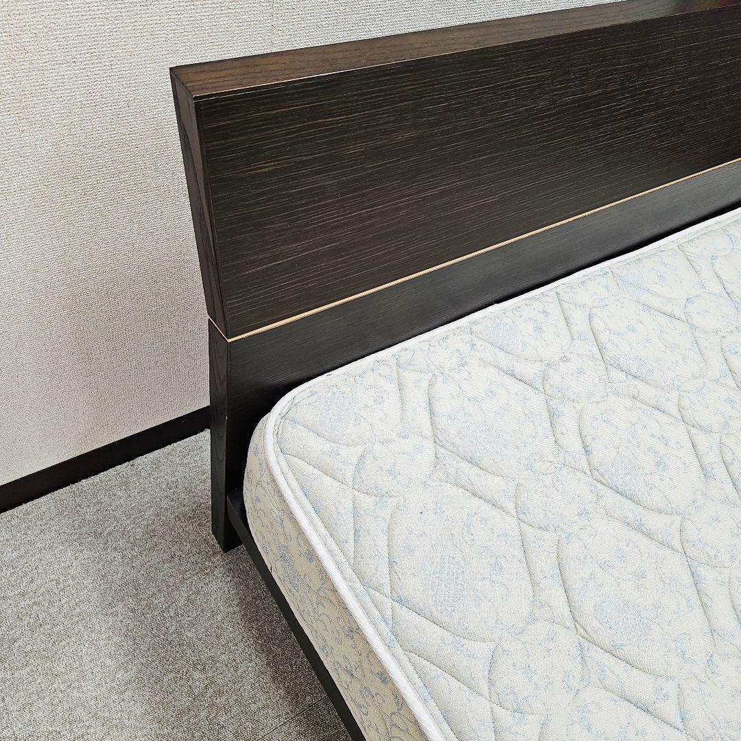 茶色のセミダブルベッド bed 東京23区全域送料無料