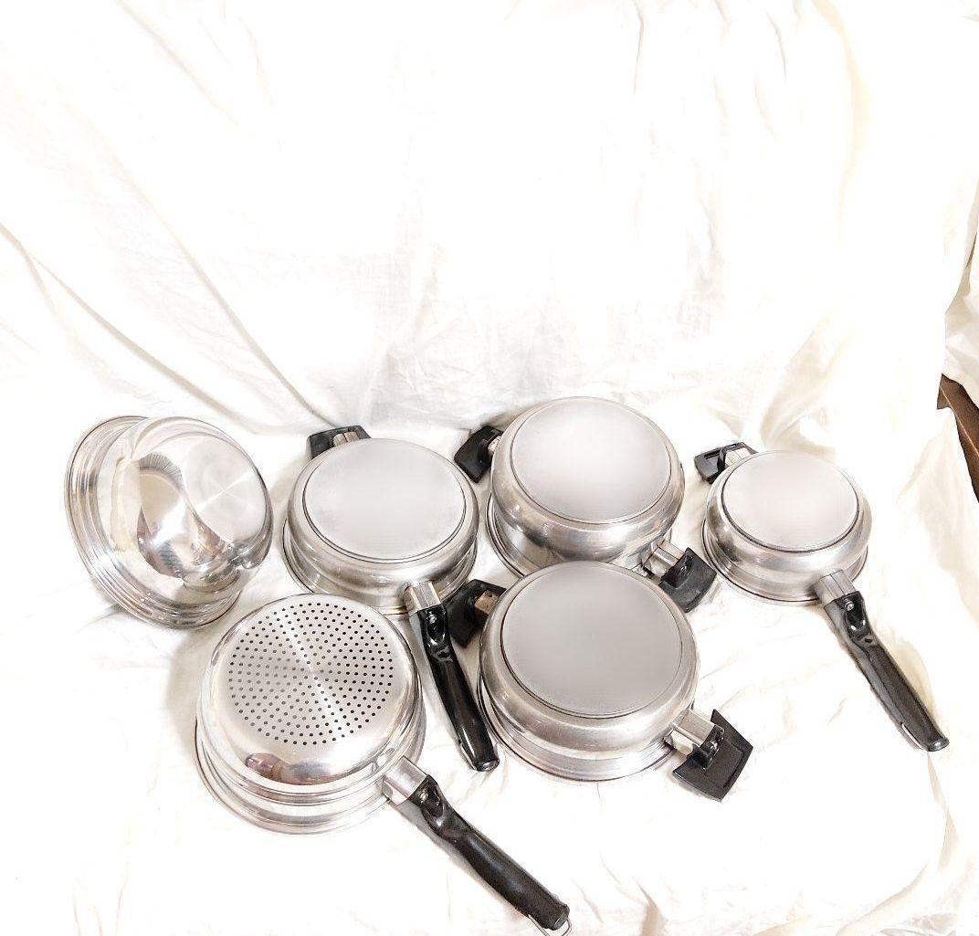 料理らくらく!　美品 ロイヤルクイーン　IH対応 FLセット@