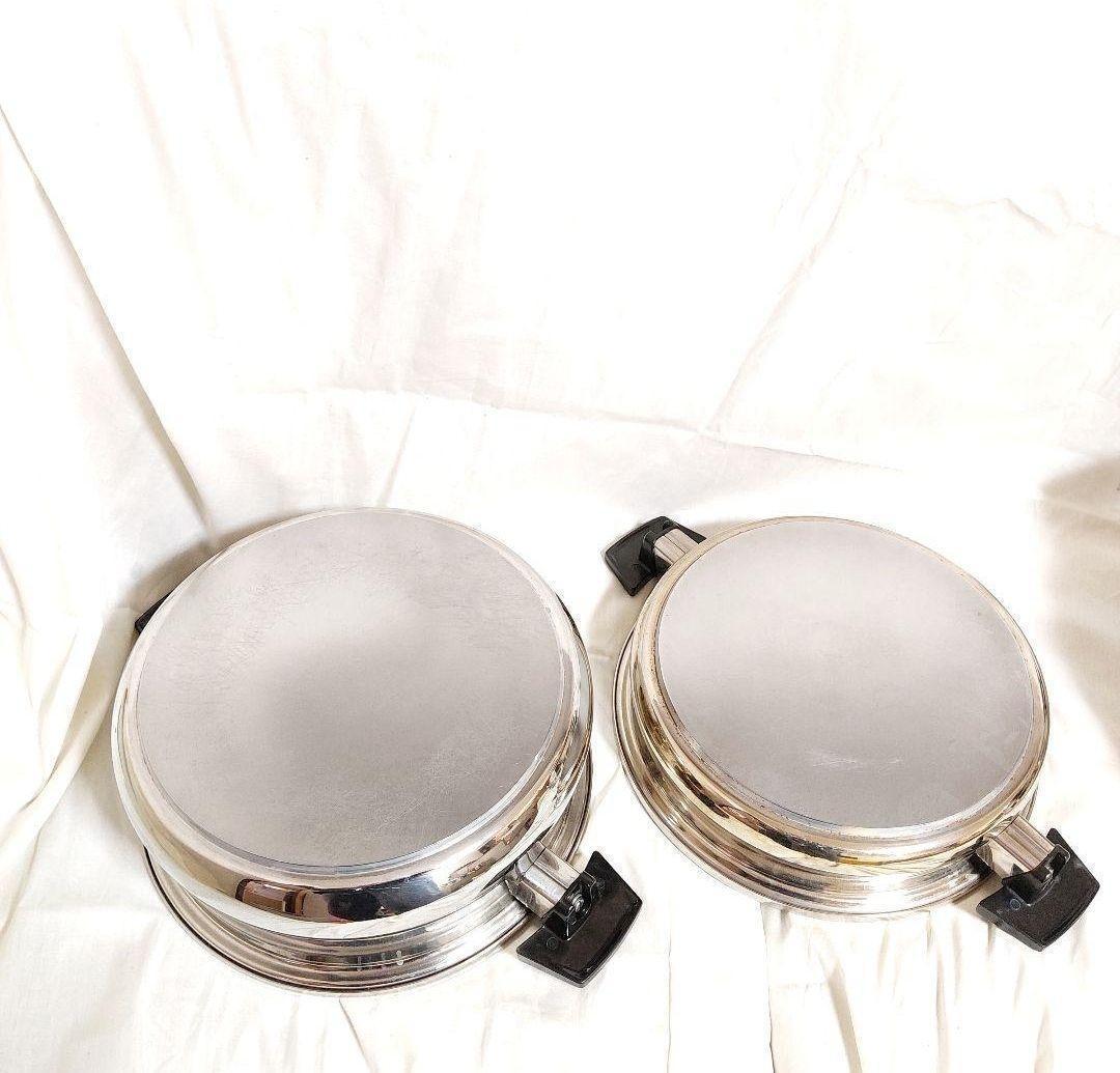 料理らくらく!　美品 ロイヤルクイーン　IH対応 FLセット@