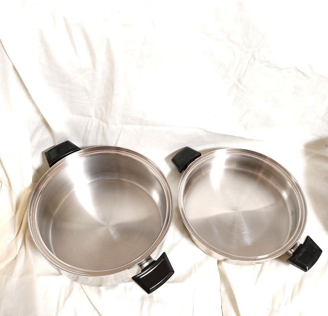 料理らくらく!　美品 ロイヤルクイーン　IH対応 FLセット@