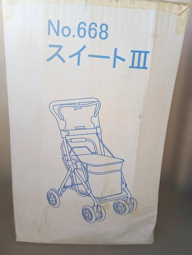 【新品未使用】折りたたみ式シルバーカー 赤茶チェック