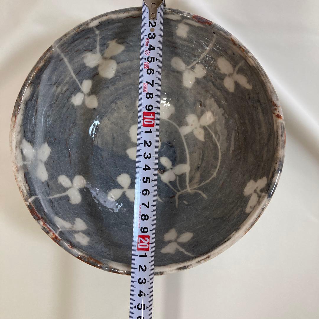 美濃焼 ひろ窯 藤井敬之作 鼠志野 大鉢 - メルカリ