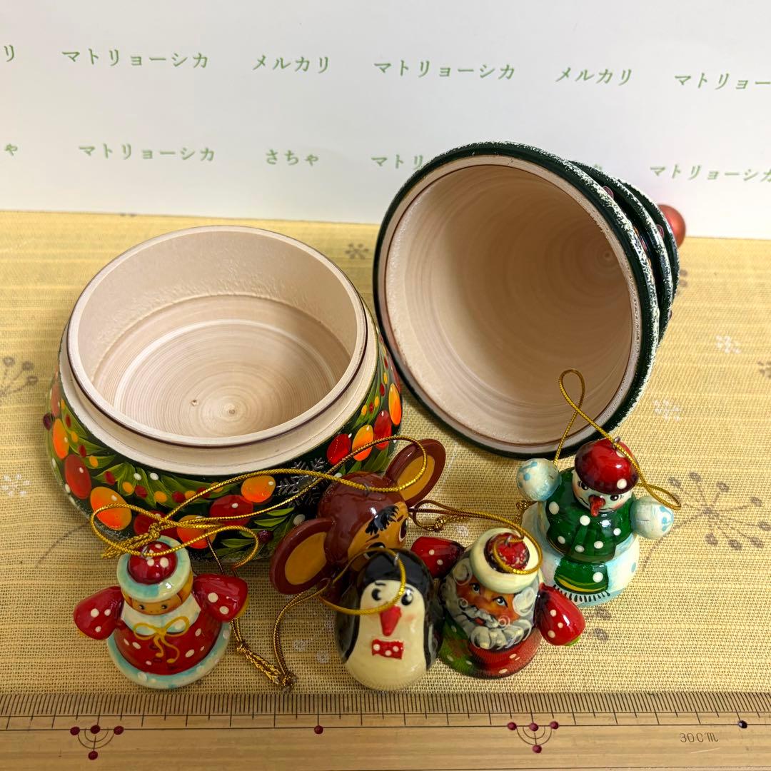 クリスマスツリー　マトリョーシカ　チェブラーシカ オーナメント