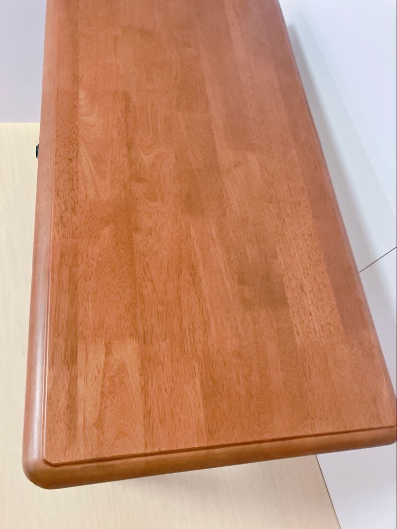 カントリー調　木製　ろくろ脚　デスク　センターテーブル　学習デスク