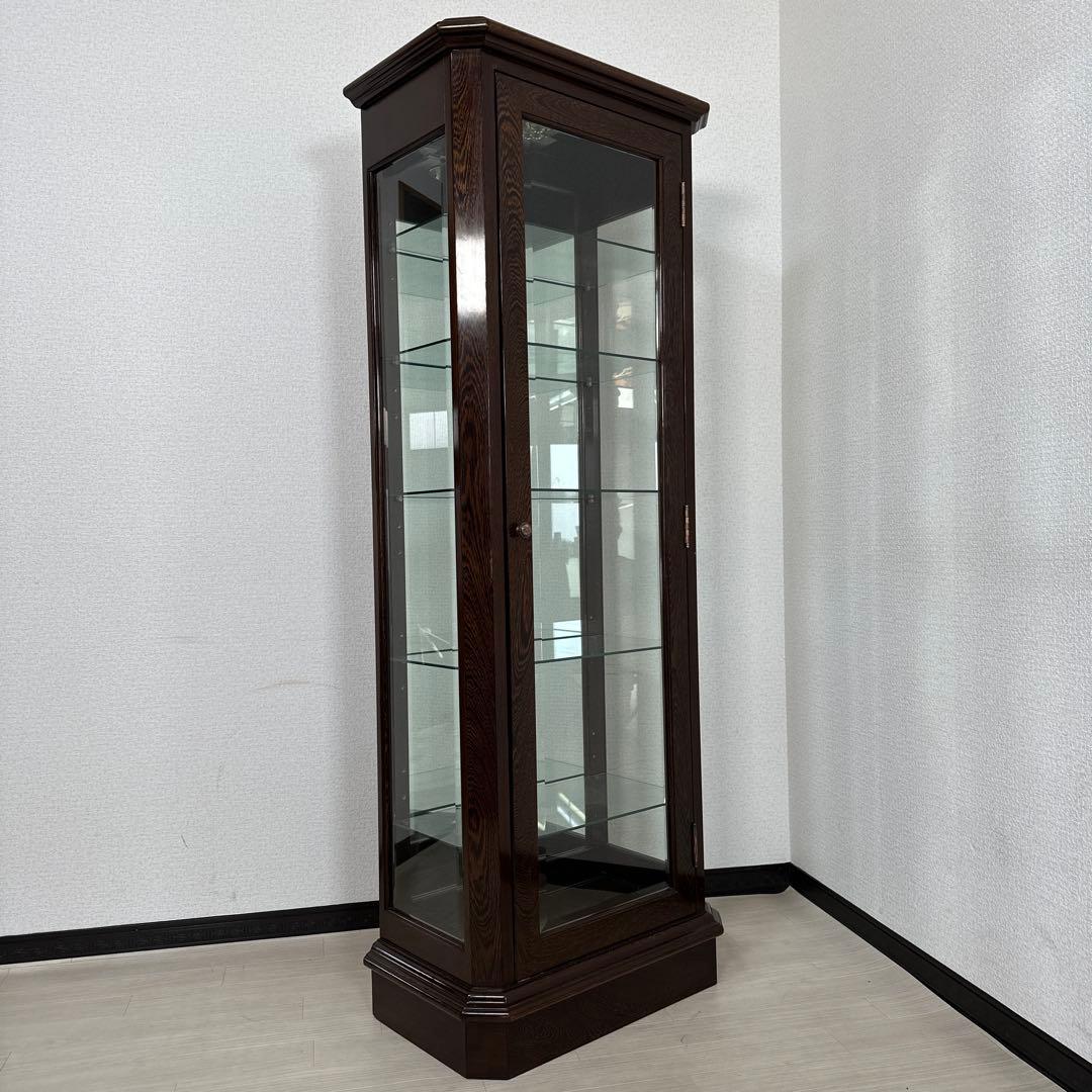 鉄刀木 タガヤサン 飾り棚 コレクションケース キュリオケース i4※