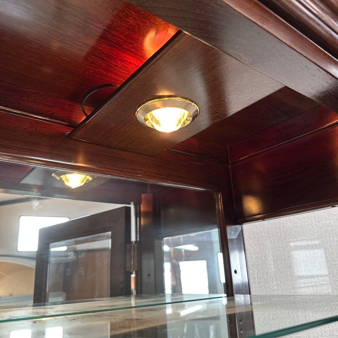 鉄刀木 タガヤサン 飾り棚 コレクションケース キュリオケース i4※