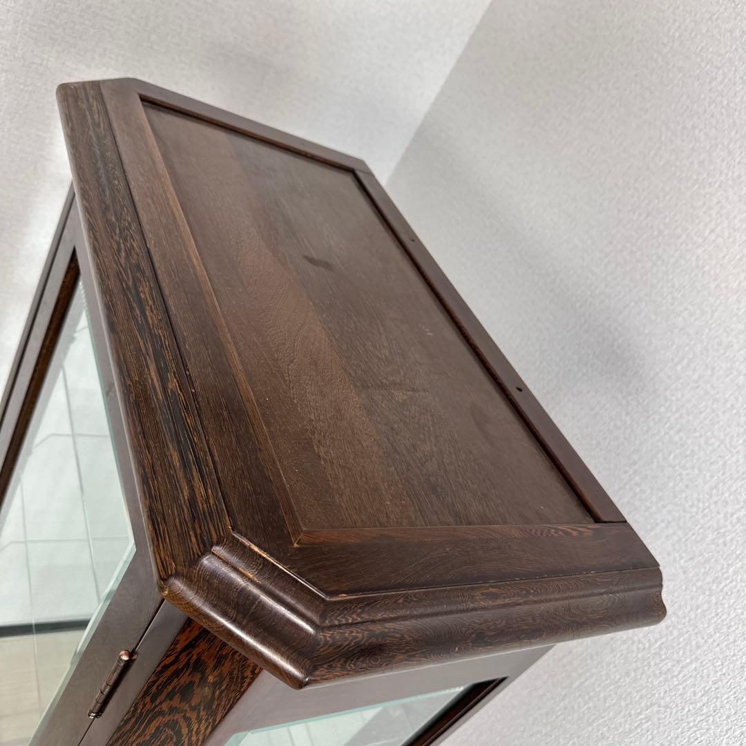 鉄刀木 タガヤサン 飾り棚 コレクションケース キュリオケース i4※