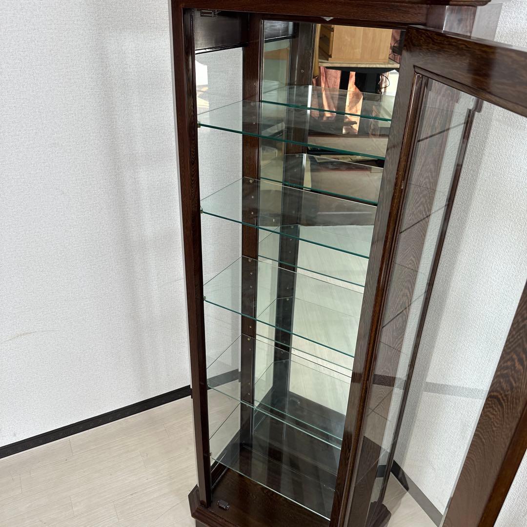 鉄刀木 タガヤサン 飾り棚 コレクションケース キュリオケース i4※