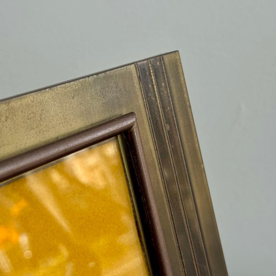 イタリア製 BICCHIELLI 真鍮 フォトフレーム 写真立て ヴィンテージ