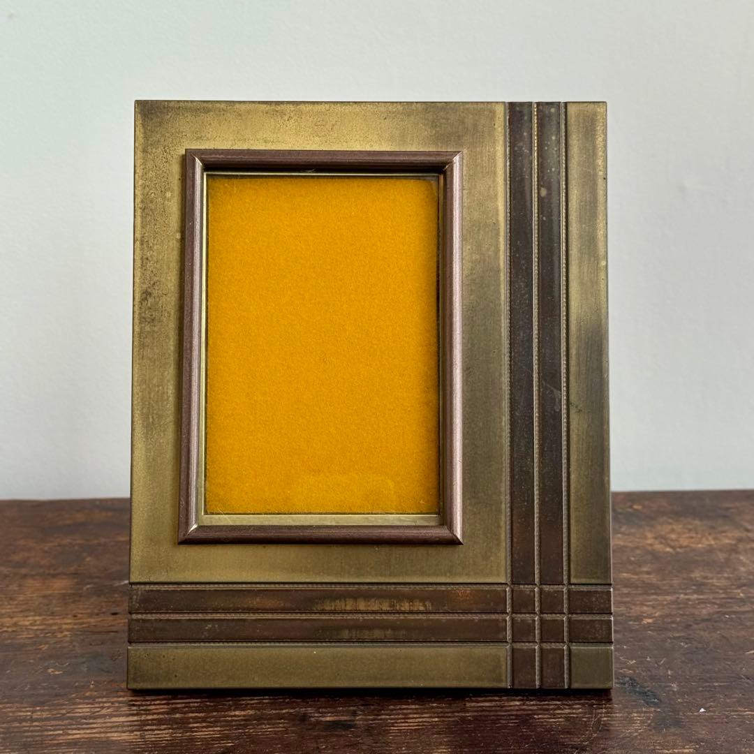 イタリア製 BICCHIELLI 真鍮 フォトフレーム 写真立て ヴィンテージ