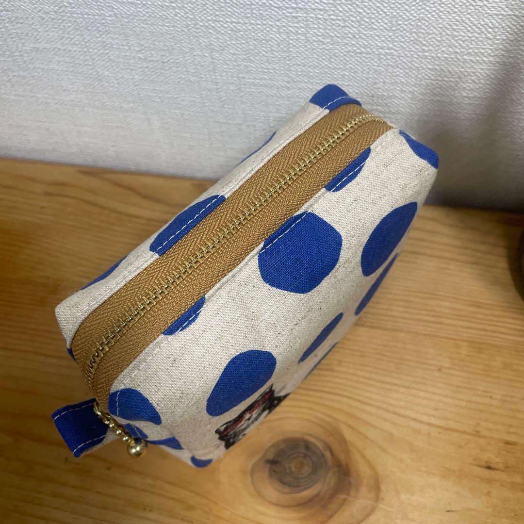 化粧ポーチ】スクエアポーチ ボックスポーチ サニタリー エチノ ネコ