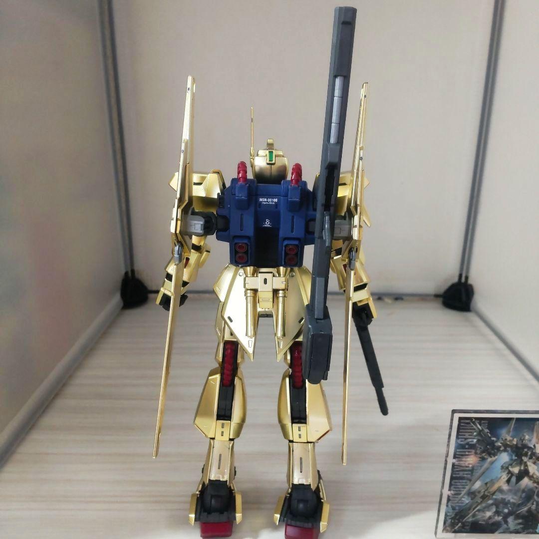 ガンプラMG1/100百式（ゴールドコーティング仕様）素組み完成品ケース