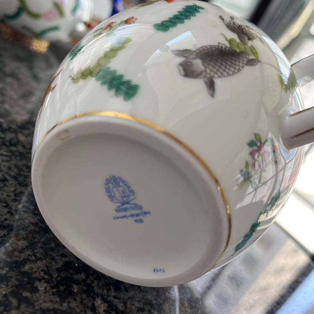 ヘレンドシノワズリ　ポワッソン　ティーポット