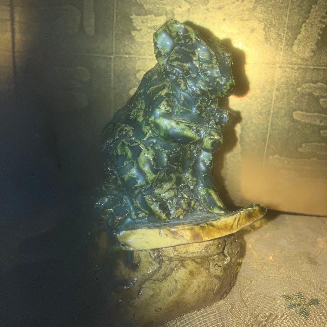 《特級呪物》財運を引き寄せる鼠と小槌のオブジェ　曰く付き　縁起物　宝くじ高額当選