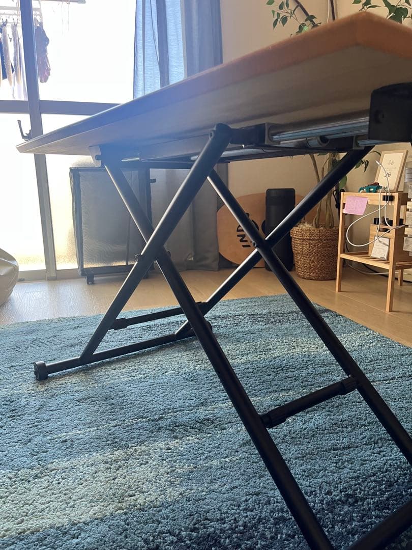 リフティングテーブル ロジカ RLT-4516 (ナチュラル)昇降テーブル