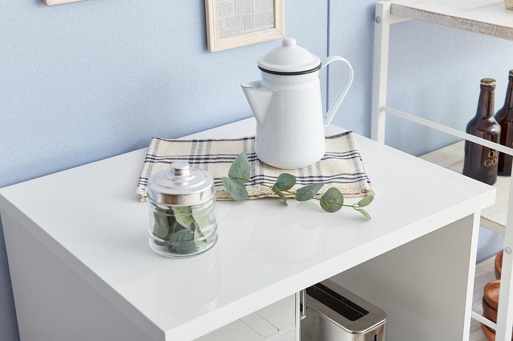 《新品・送料無料》レンジ台 キャスター付き 54cm