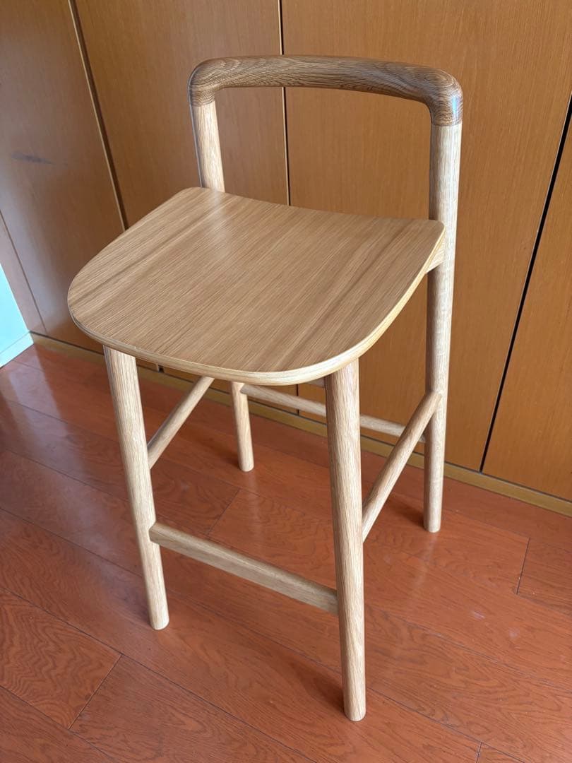 Flymee 木製カウンターチェア 1脚　着払い(引き取り可)