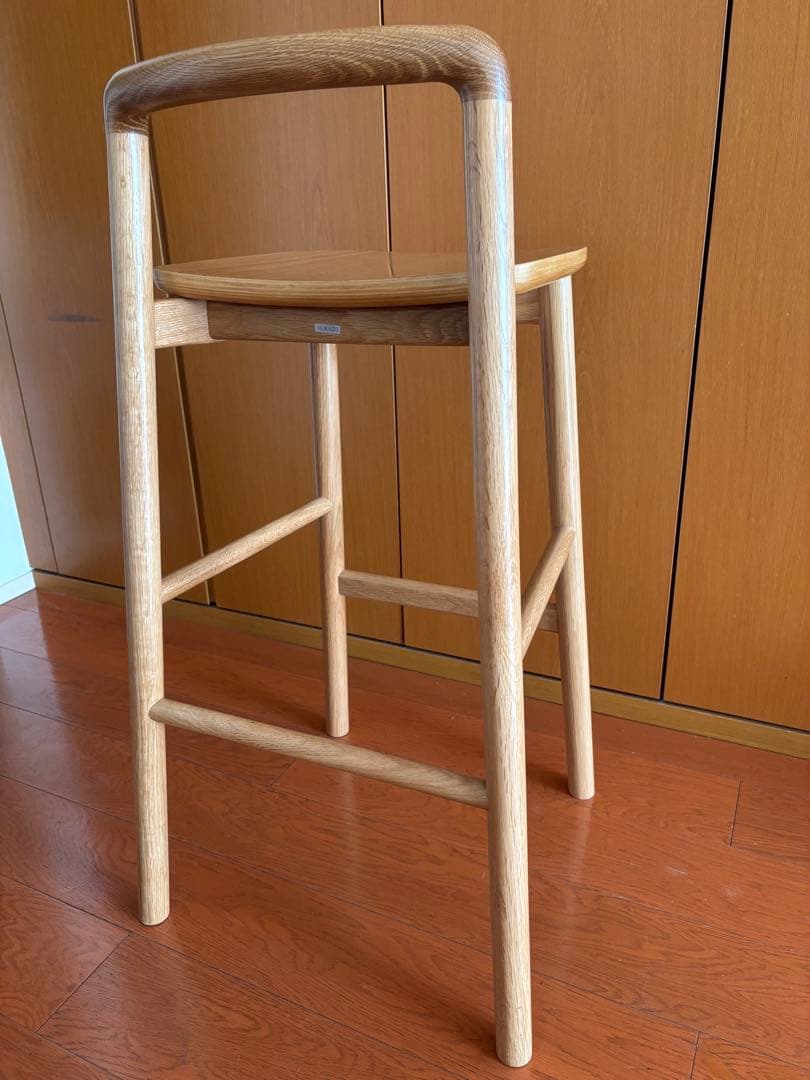 Flymee 木製カウンターチェア 1脚　着払い(引き取り可)