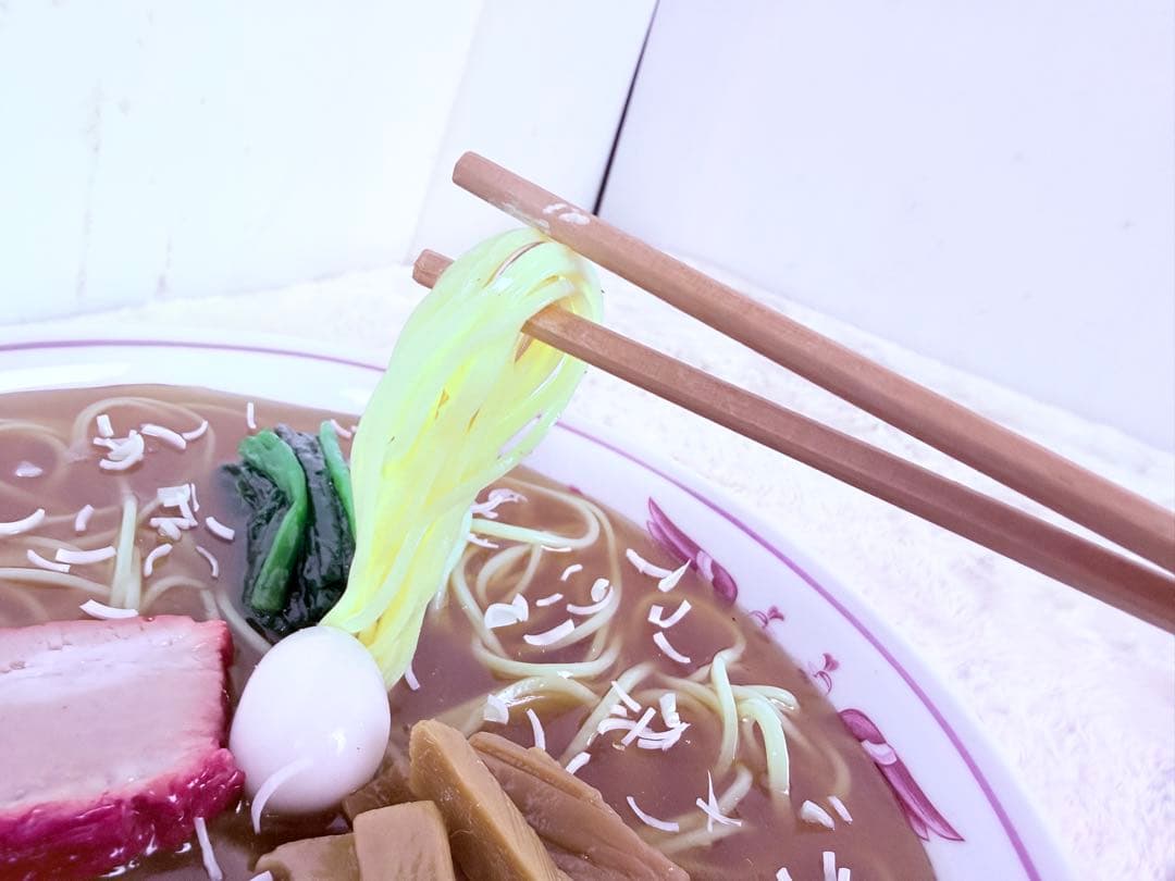 昭和レトロ 食品サンプル 中華そば 日本製 職人手作り リアル模型