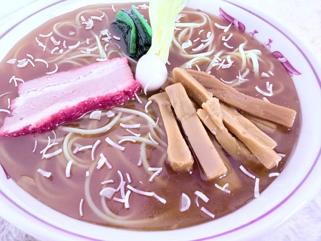 昭和レトロ 食品サンプル 中華そば 日本製 職人手作り リアル模型