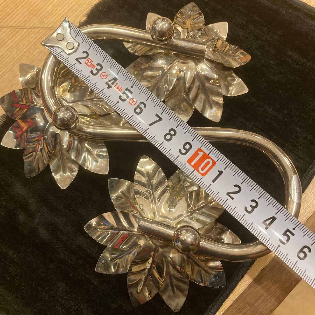 アンティーク　シルバープレート　キャンドルスタンド