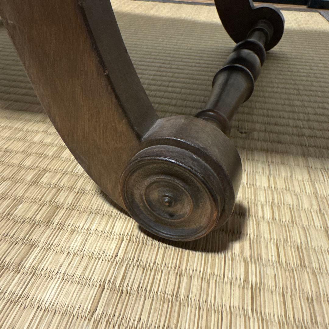 オットマン　アンティーク　スリッパチェア　X frame chair スツール