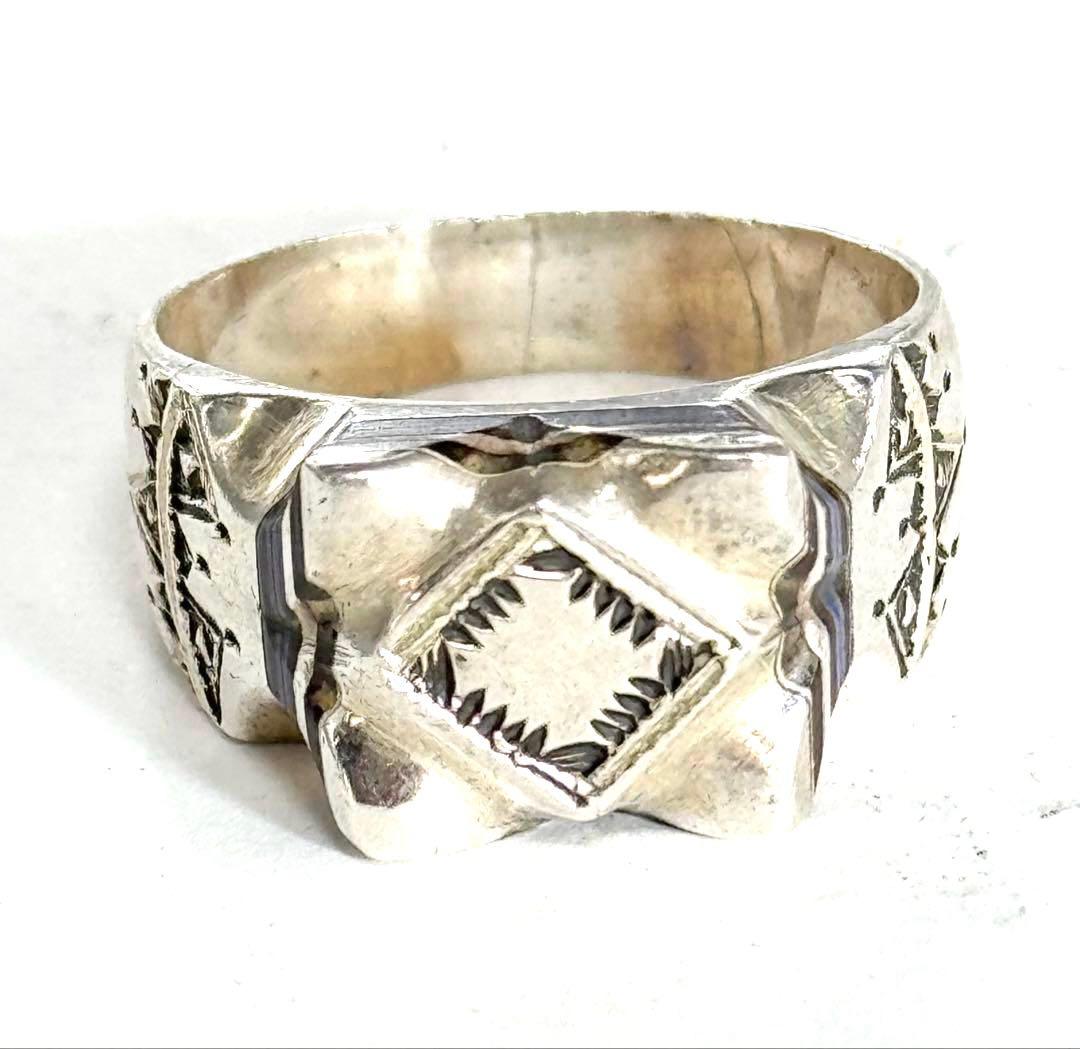 トゥアレグ族　ハンドメイド　さシルバーリング