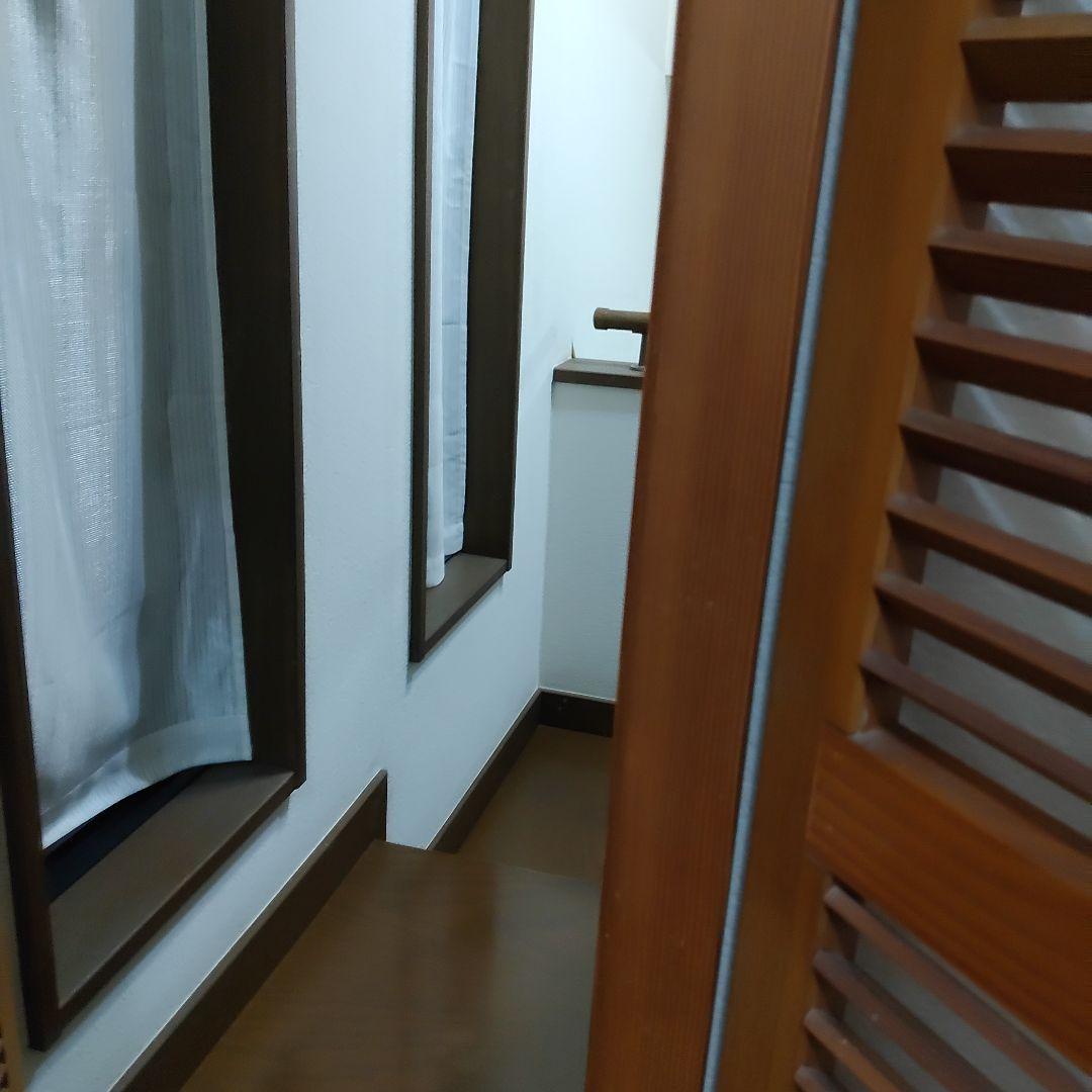 ヴィンテージ ウッドドア ミラー 両開き扉式 壁掛け 鏡 姿見 ルーパー