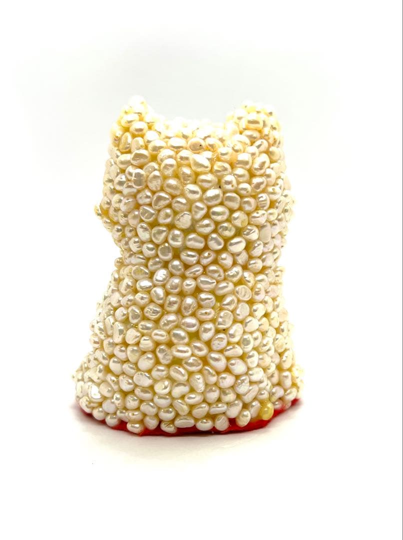 犬の置物とエンジェルフィッシュの２点セット