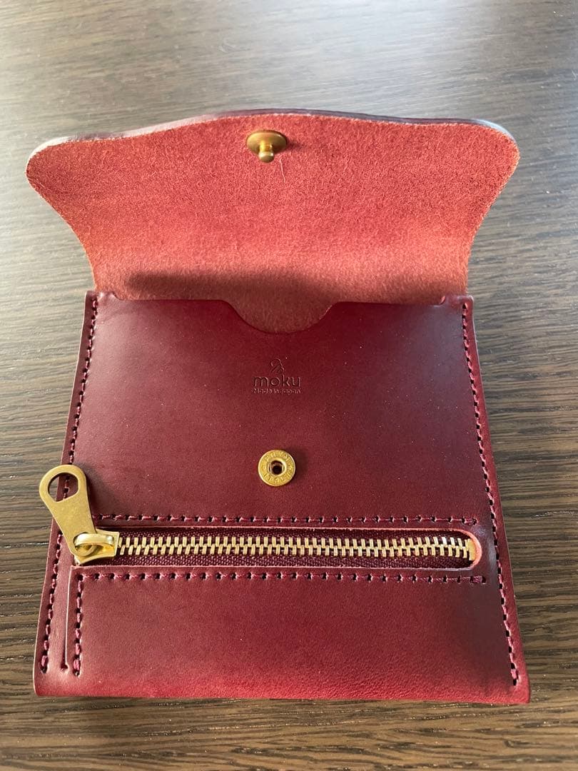 【新品】moku レザー 二つ折り財布