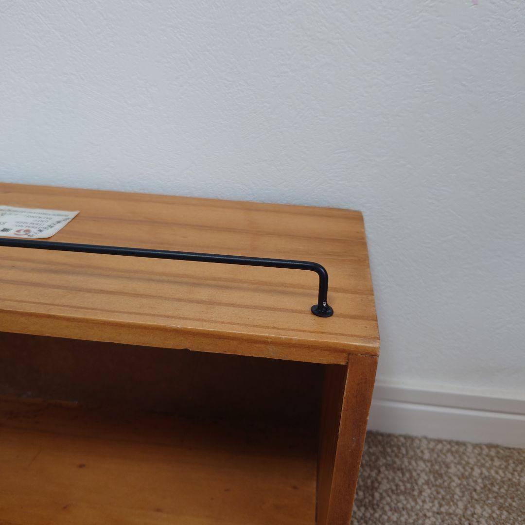 樂淘letao－鷹翔工芸シェルフウォールシェルフ壁掛け棚2段金属ハンドル付き